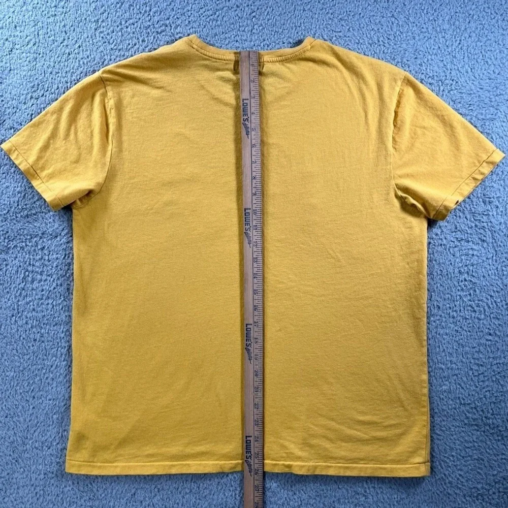 Polo Ralph Lauren T Shirt Men Large Gold Spell Out Short Sleeve Crew Neck